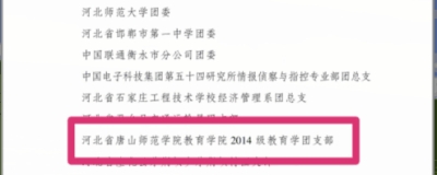 德赢官网14教育学团支部荣获2016年度“全国五四红旗团支部”称号